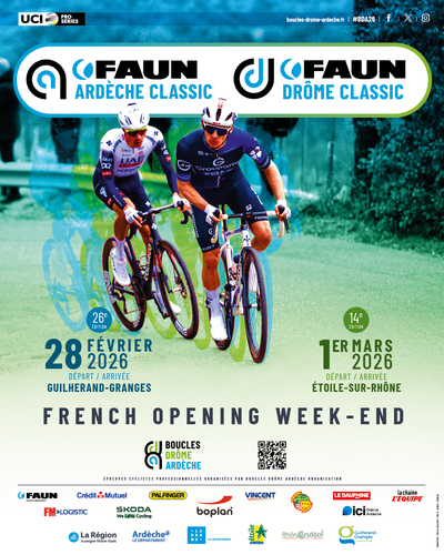 Guilherand-Granges, ville départ et arrivée de la Faun Ardèche Classic