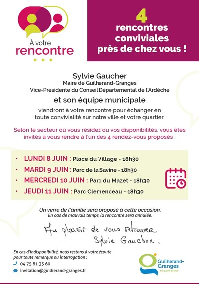 A Votre Rencontre - Soirées citoyennes